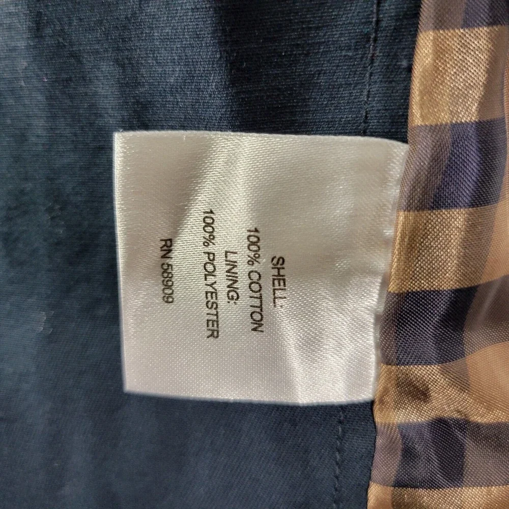 Daniel Cremieux Men's Sport Coat Blazer Two Button Navy Cotton Twill Size Large‎
